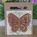 Butterfly Wooden Invitation Card Laser Cut Invitation With Paper Pocket
